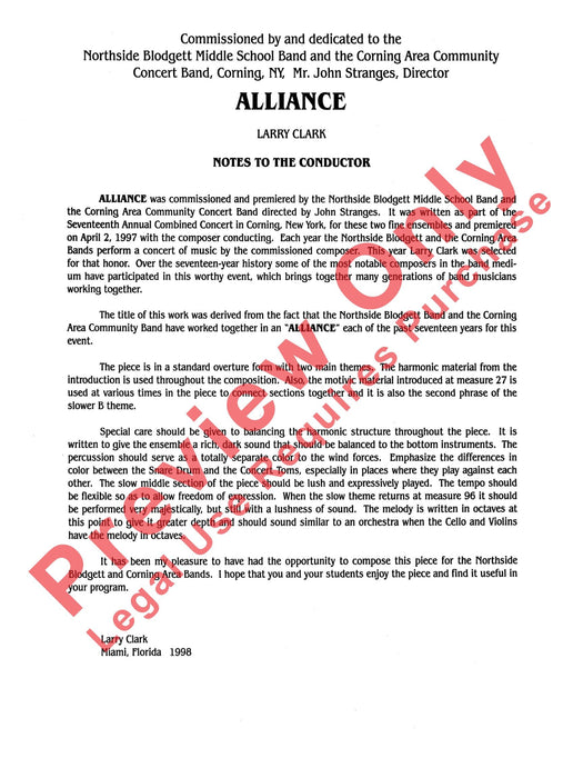 Alliance 總譜 | 小雅音樂 Hsiaoya Music