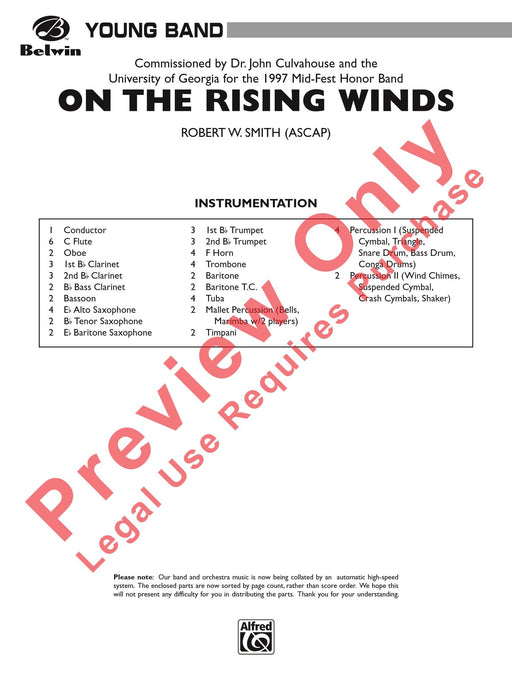 On the Rising Winds 總譜 | 小雅音樂 Hsiaoya Music