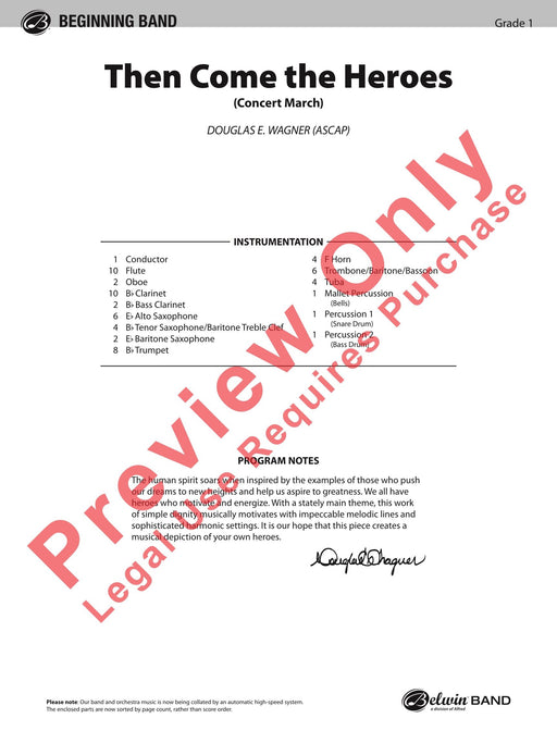 Then Come the Heroes 總譜 | 小雅音樂 Hsiaoya Music