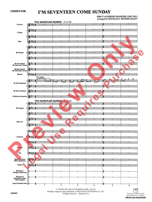 I'm Seventeen Come Sunday 總譜 | 小雅音樂 Hsiaoya Music