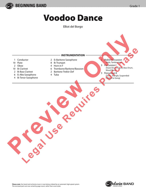 Voodoo Dance 舞曲 總譜 | 小雅音樂 Hsiaoya Music