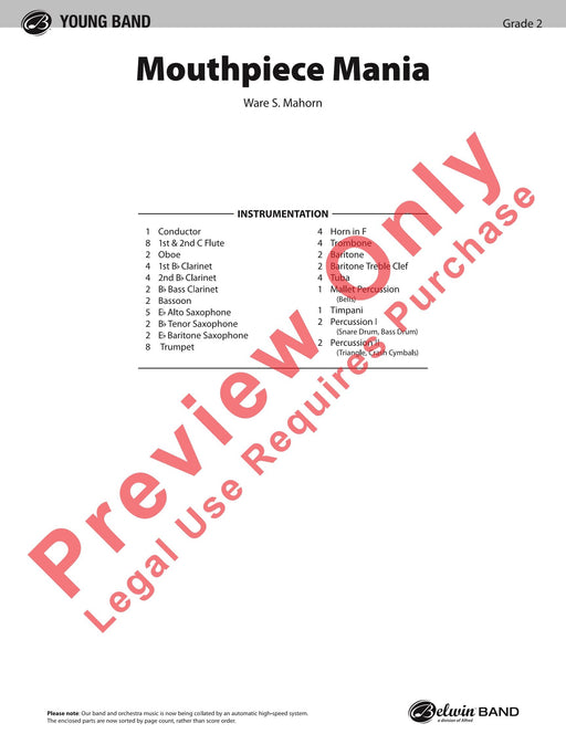 Mouthpiece Mania Trumpet Section Feature 小品 小號樂節 總譜 | 小雅音樂 Hsiaoya Music