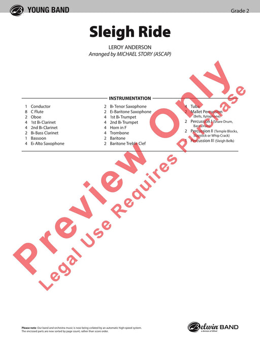 Sleigh Ride 總譜 | 小雅音樂 Hsiaoya Music