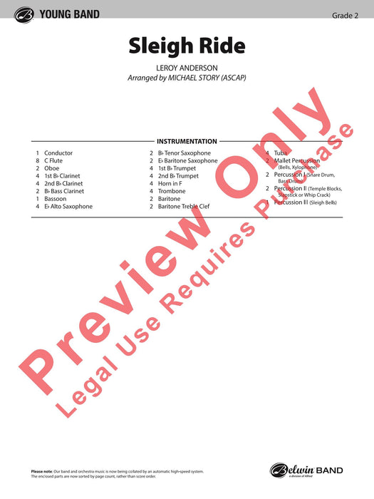 Sleigh Ride 總譜 | 小雅音樂 Hsiaoya Music