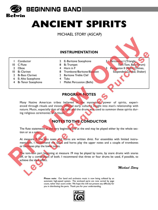 Ancient Spirits 總譜 | 小雅音樂 Hsiaoya Music