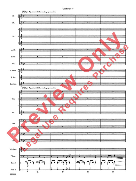 Fanfare and Processional on an Old English Carol 號曲 耶誕頌歌 總譜 | 小雅音樂 Hsiaoya Music