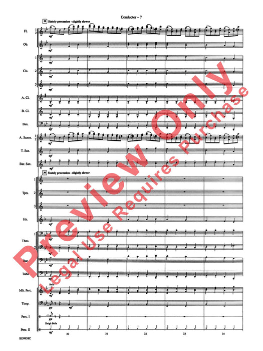 Fanfare and Processional on an Old English Carol 號曲 耶誕頌歌 總譜 | 小雅音樂 Hsiaoya Music