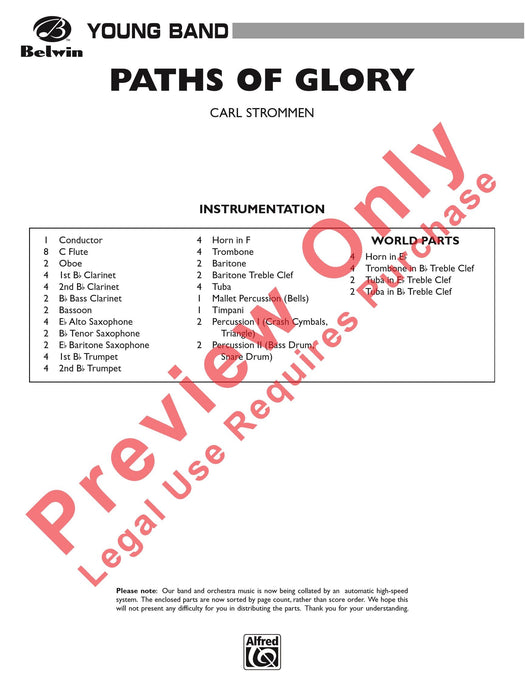 Paths of Glory 總譜 | 小雅音樂 Hsiaoya Music