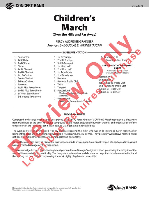 Children's March 進行曲 總譜 | 小雅音樂 Hsiaoya Music