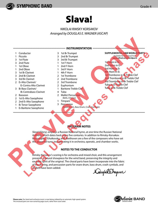 Slava 總譜 | 小雅音樂 Hsiaoya Music