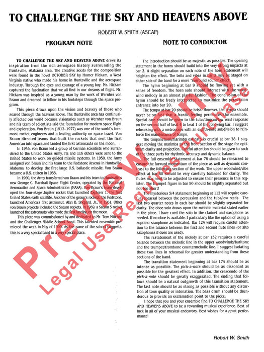 To Challenge the Sky and Heavens Above 總譜 | 小雅音樂 Hsiaoya Music