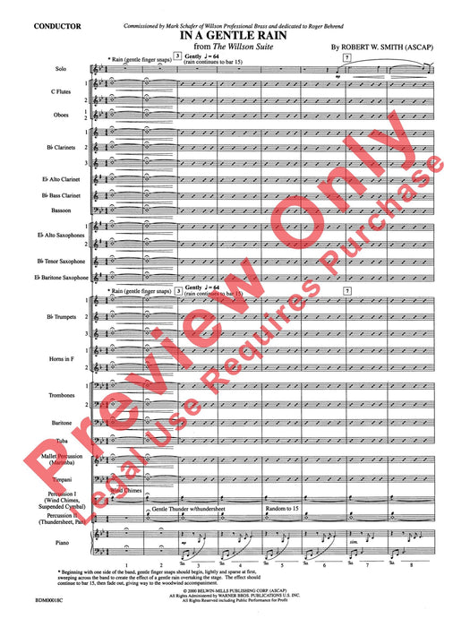 In a Gentle Rain Wind Instrument Solo 管樂器獨奏 總譜 | 小雅音樂 Hsiaoya Music