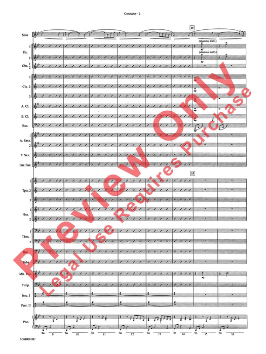 In a Gentle Rain Wind Instrument Solo 管樂器獨奏 總譜 | 小雅音樂 Hsiaoya Music