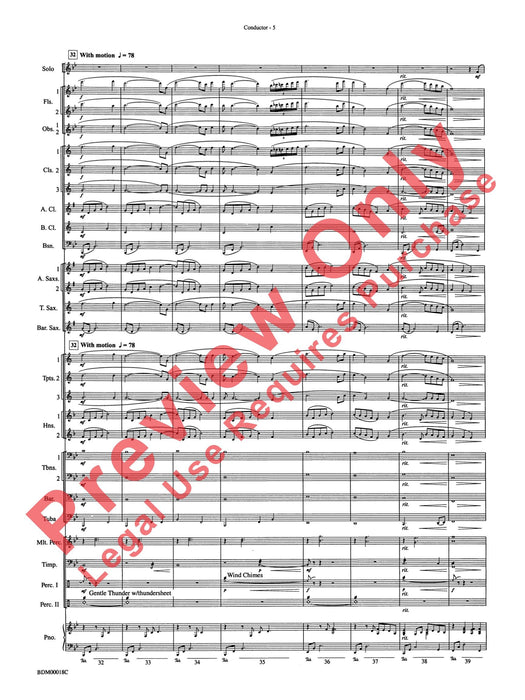 In a Gentle Rain Wind Instrument Solo 管樂器獨奏 總譜 | 小雅音樂 Hsiaoya Music