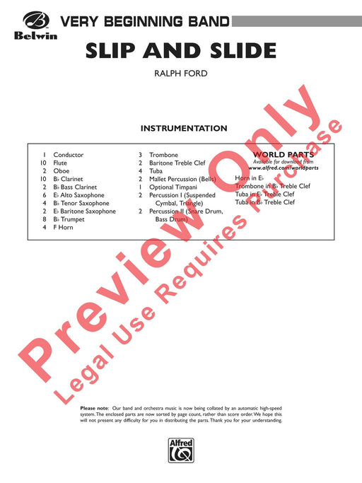 Slip and Slide Trombone Section Feature 長號樂節 總譜 | 小雅音樂 Hsiaoya Music