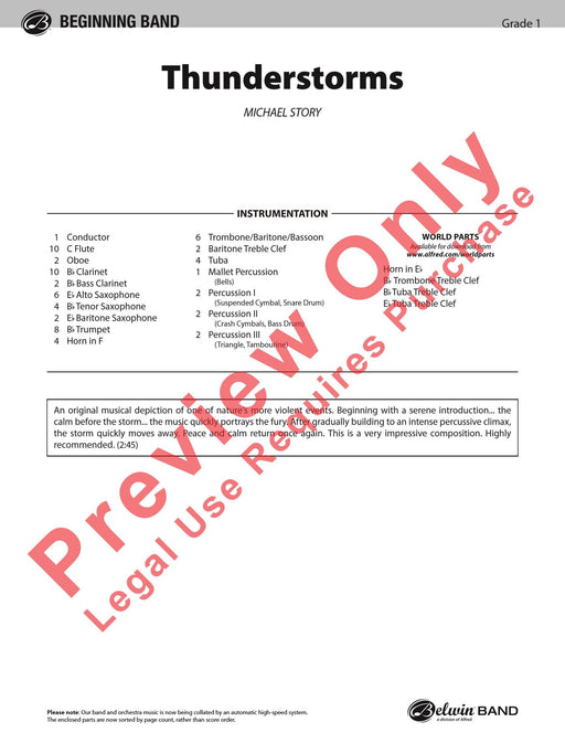 Thunderstorms 總譜 | 小雅音樂 Hsiaoya Music