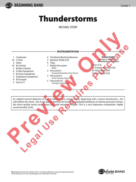 Thunderstorms 總譜 | 小雅音樂 Hsiaoya Music