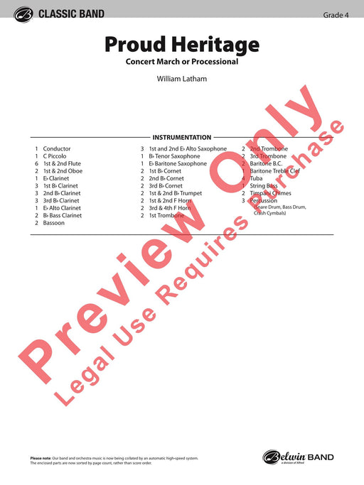 Proud Heritage 總譜 | 小雅音樂 Hsiaoya Music