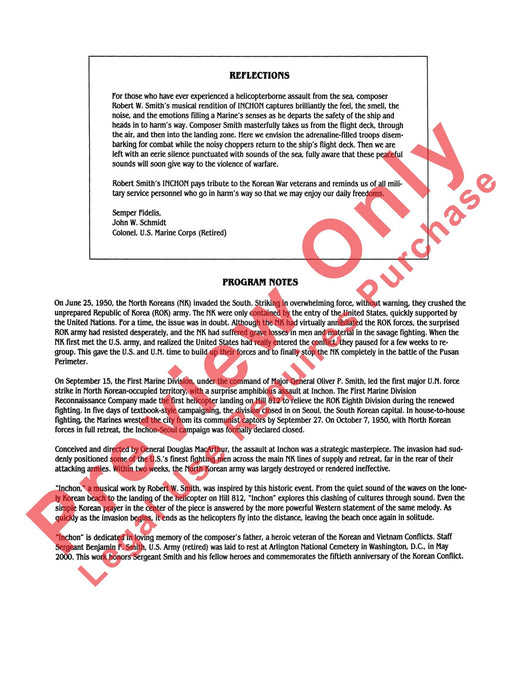 Inchon 總譜 | 小雅音樂 Hsiaoya Music