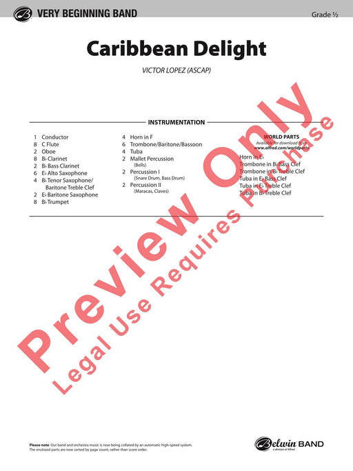 Caribbean Delight 總譜 | 小雅音樂 Hsiaoya Music