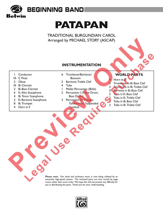 Patapan 總譜 | 小雅音樂 Hsiaoya Music