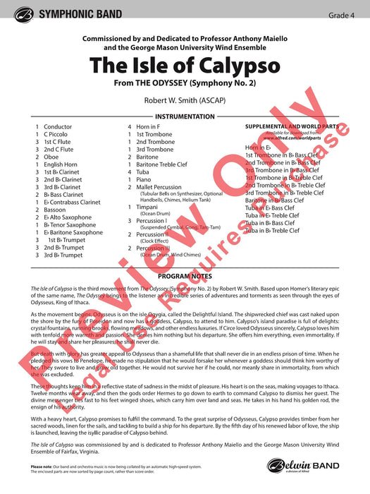 The Isle of Calypso (from The Odyssey (Symphony No. 2)) 交響曲 總譜 | 小雅音樂 Hsiaoya Music