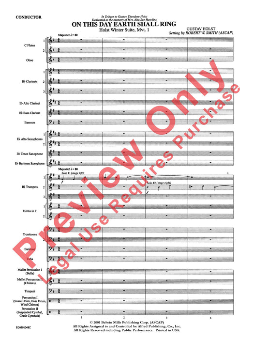 On This Day Earth Shall Ring (Holst Winter Suite, Mvt. I) 組曲 | 小雅音樂 Hsiaoya Music