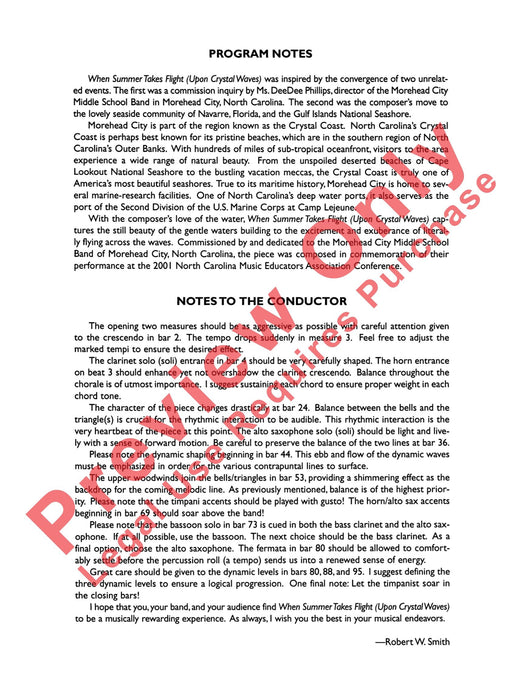 When Summer Takes Flight 總譜 | 小雅音樂 Hsiaoya Music