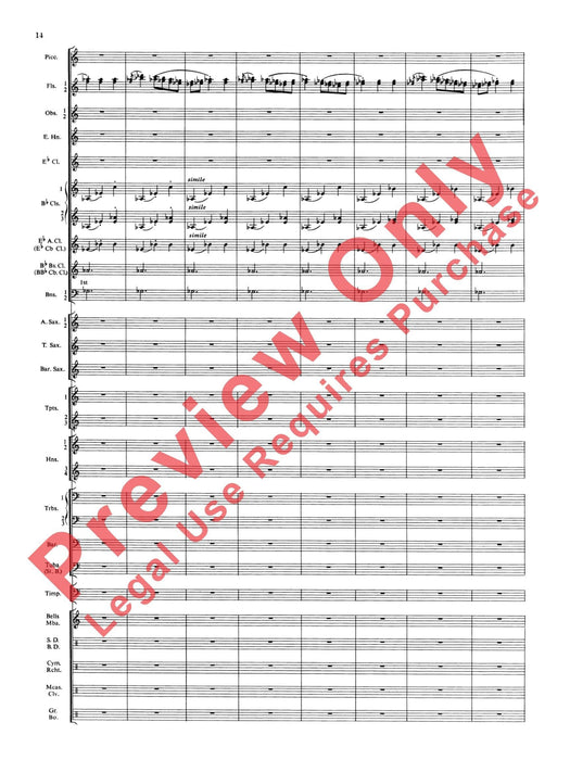 Symphonic Dance No. 3 ("Fiesta") 舞曲 總譜 | 小雅音樂 Hsiaoya Music