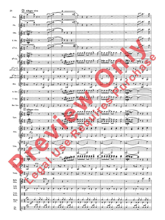 Symphonic Dance No. 3 ("Fiesta") 舞曲 總譜 | 小雅音樂 Hsiaoya Music