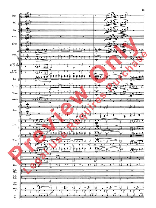 Symphonic Dance No. 3 ("Fiesta") 舞曲 總譜 | 小雅音樂 Hsiaoya Music