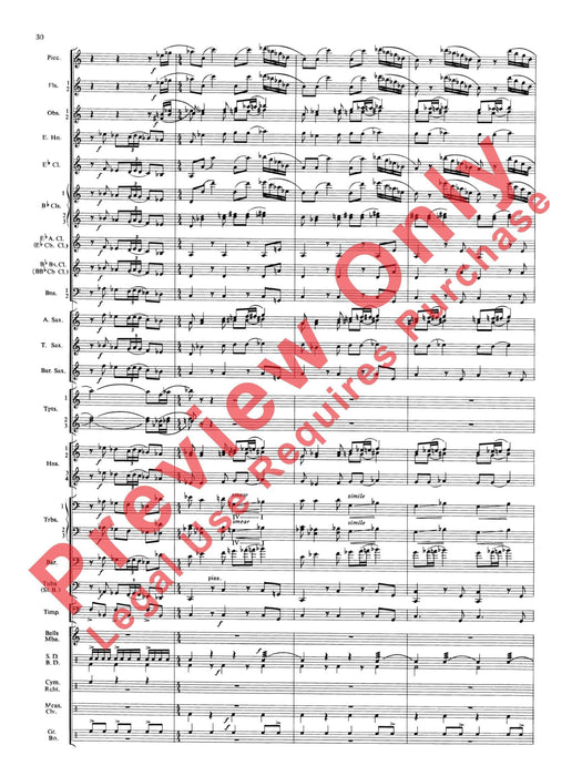 Symphonic Dance No. 3 ("Fiesta") 舞曲 總譜 | 小雅音樂 Hsiaoya Music