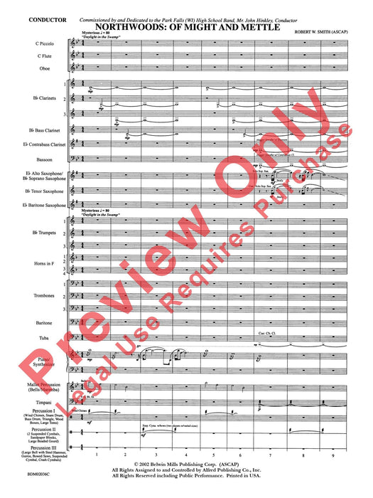 Northwoods: Of Might and Mettle 總譜 | 小雅音樂 Hsiaoya Music