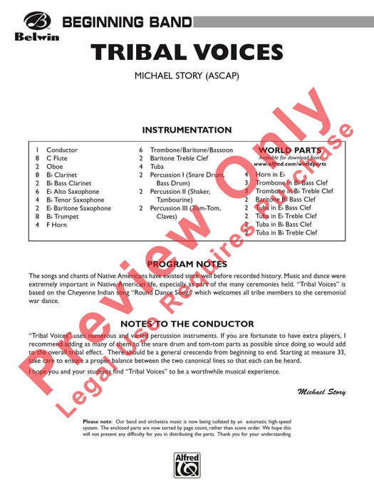 Tribal Voices 總譜 | 小雅音樂 Hsiaoya Music