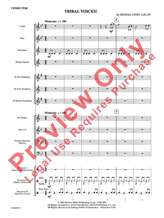 Tribal Voices 總譜 | 小雅音樂 Hsiaoya Music