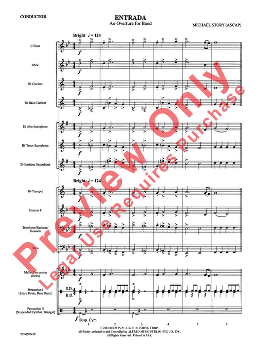 Entrada (An Overture for Band) 序曲 總譜 | 小雅音樂 Hsiaoya Music