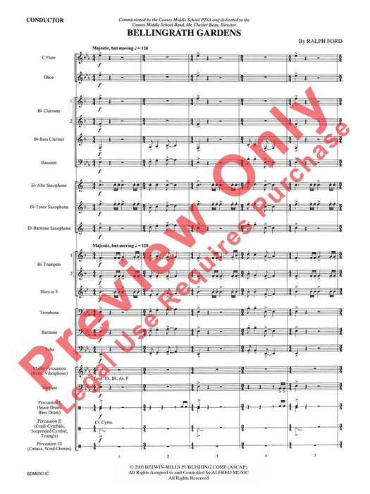 Bellingrath Gardens 總譜 | 小雅音樂 Hsiaoya Music