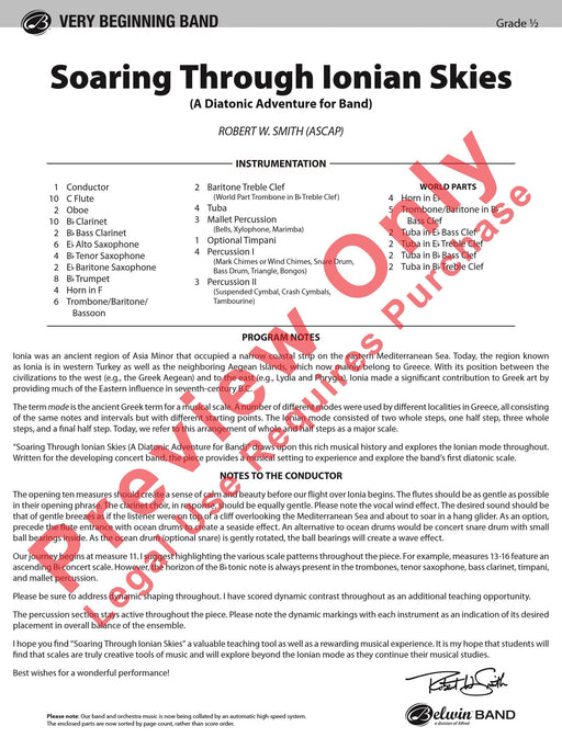 Soaring Through Ionian Skies (A Diatonic Adventure for Band) | 小雅音樂 Hsiaoya Music