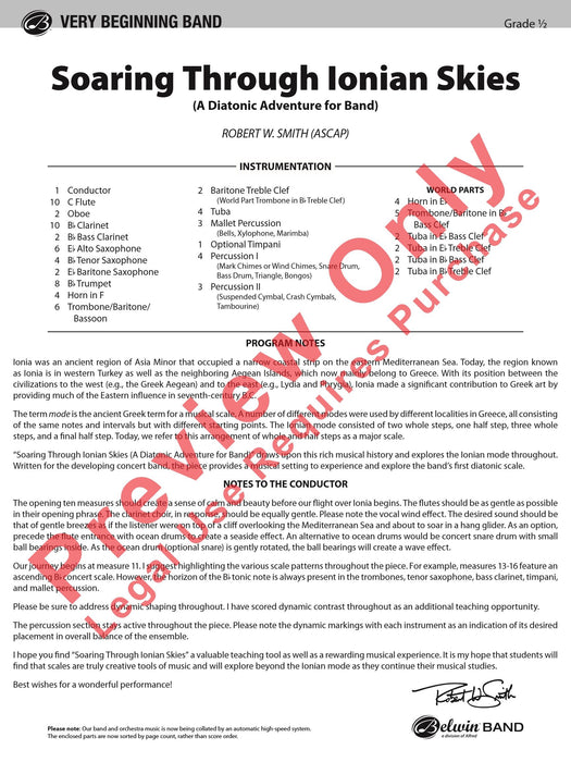 Soaring Through Ionian Skies (A Diatonic Adventure for Band) | 小雅音樂 Hsiaoya Music