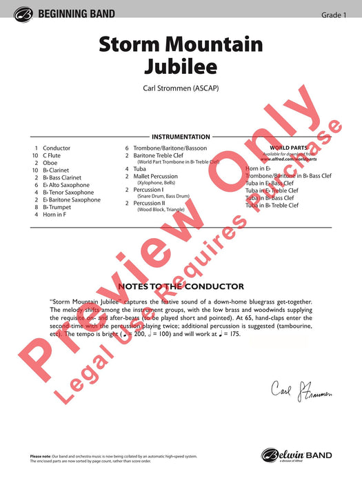 Storm Mountain Jubilee 總譜 | 小雅音樂 Hsiaoya Music