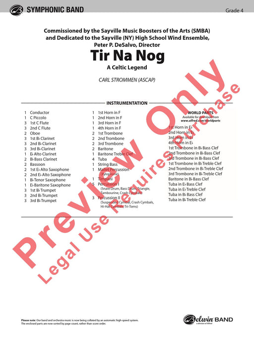 Tir Na Nog (A Celtic Legend) 傳奇曲 總譜 | 小雅音樂 Hsiaoya Music