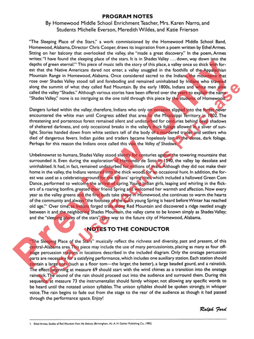 The Sleeping Place of the Stars 總譜 | 小雅音樂 Hsiaoya Music