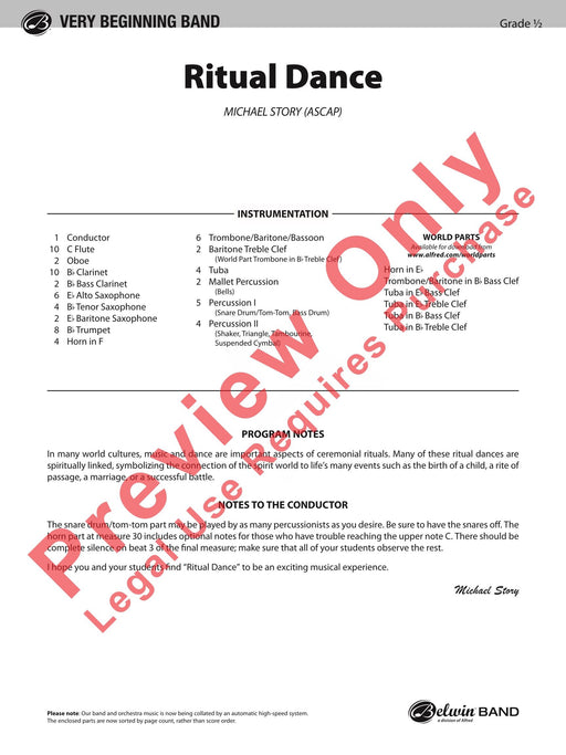 Ritual Dance Percussion Section Feature 舞曲擊樂器 總譜 | 小雅音樂 Hsiaoya Music