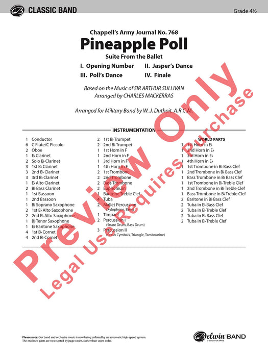 Pineapple Poll (Suite from the Ballet) 組曲 芭蕾 | 小雅音樂 Hsiaoya Music