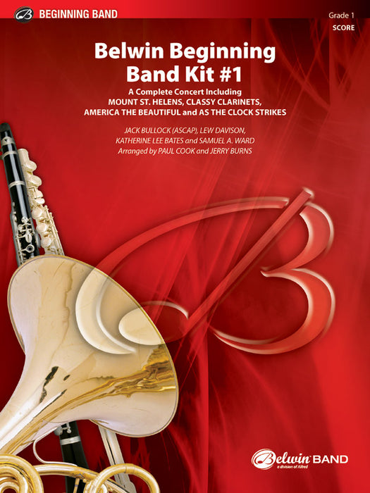 Belwin Beginning Band Kit #1 A Complete Concert Including: Mount St. Helens / Classy Clarinets / America the Beautiful / As the Clock Strikes 音樂會 豎笛 總譜 | 小雅音樂 Hsiaoya Music