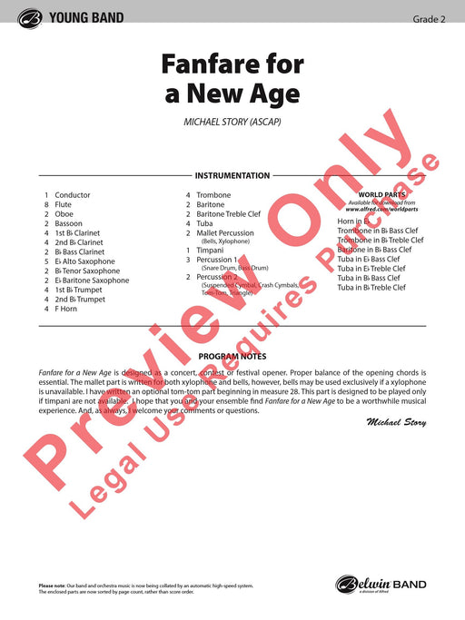 Fanfare for a New Age 號曲 新世紀音樂 總譜 | 小雅音樂 Hsiaoya Music