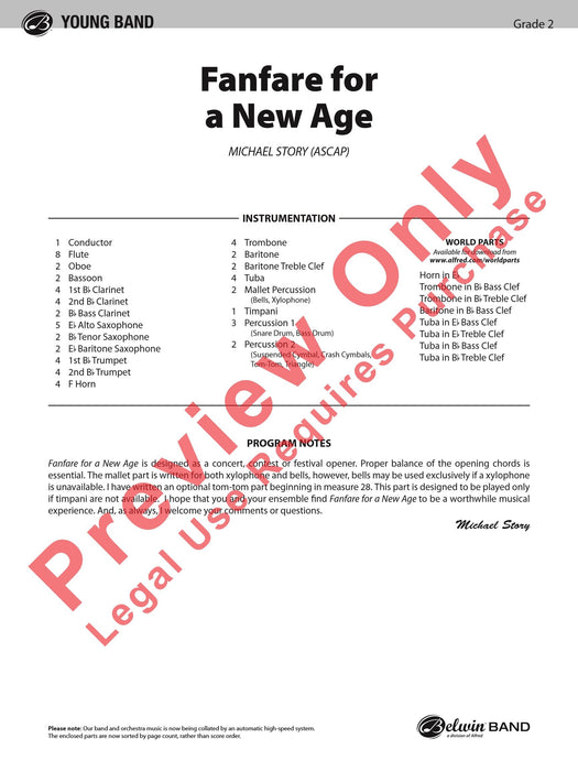 Fanfare for a New Age 號曲 新世紀音樂 總譜 | 小雅音樂 Hsiaoya Music