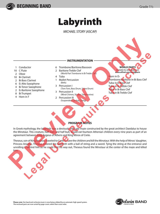 Labyrinth 總譜 | 小雅音樂 Hsiaoya Music