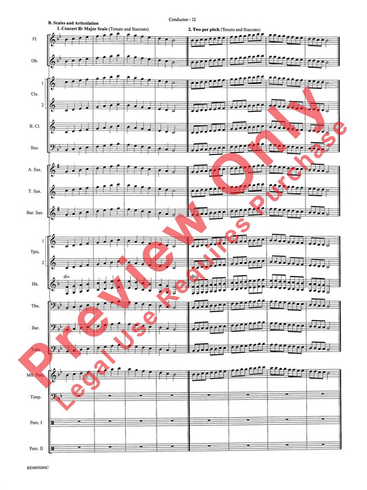 Developing Band Clinic A Warm-Up and Fundamental Sequence for Concert Band 模寫曲 室內管樂團 總譜 | 小雅音樂 Hsiaoya Music