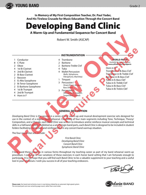 Developing Band Clinic A Warm-Up and Fundamental Sequence for Concert Band 模寫曲 室內管樂團 總譜 | 小雅音樂 Hsiaoya Music